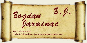 Bogdan Jarminac vizit kartica